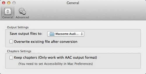 setting interface of Audio Book Converter