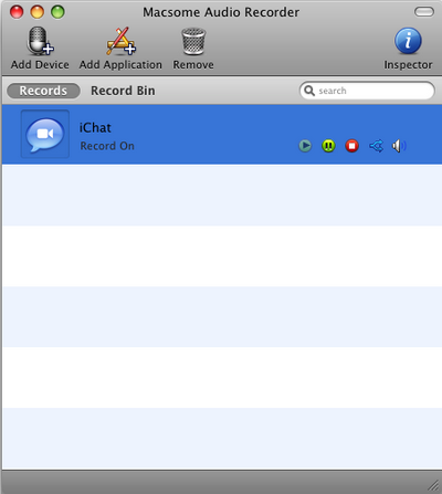 Record ichat using audio recorder