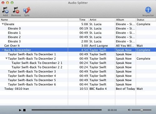 Screenshot of Audio Editor