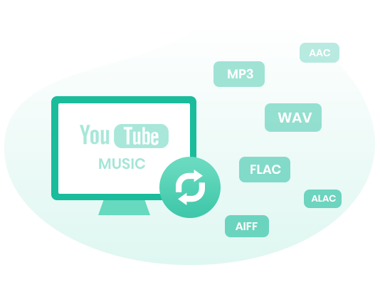 convert youtube music to MP3, AAC, WAV, FLAC, AIFF, and ALAC