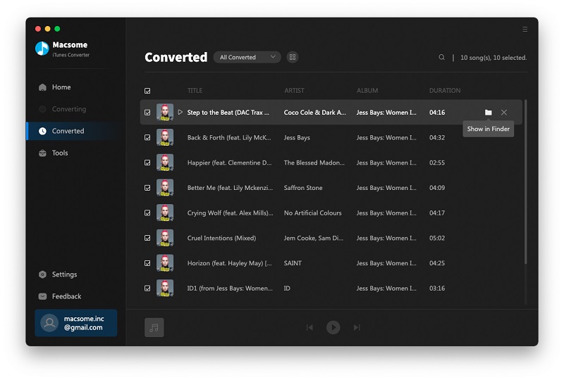 find the converted apple music on mac