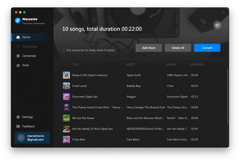 Add Tidal music to download in batch