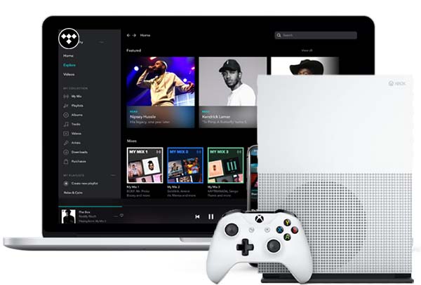 play tidal music on xbox one