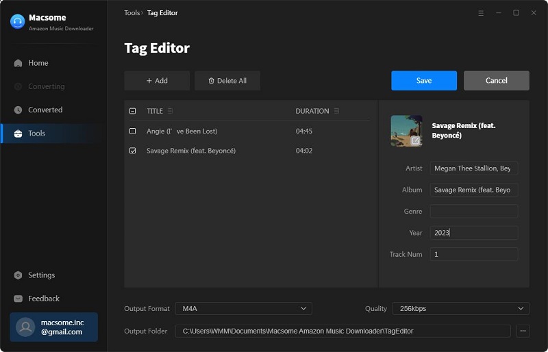 tag editor