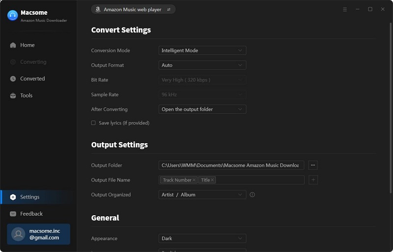 Set output format for Apple Watch