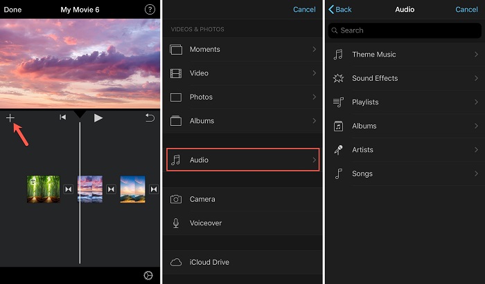Add Music to iMovie on iPhone