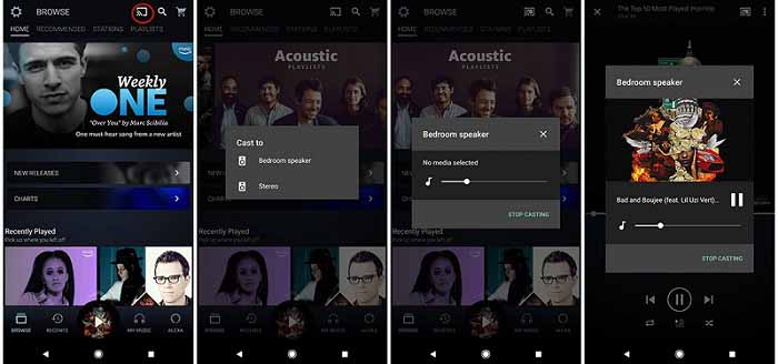 play amazon music on google home from android devices
