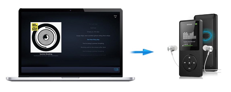 play amazon music on mp3 player