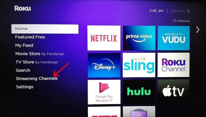 Roku streaming channels