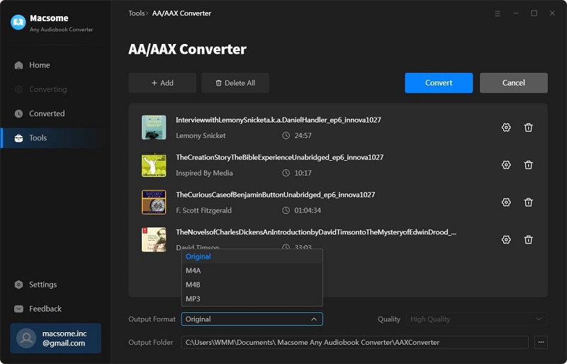 AA/AAX Converter