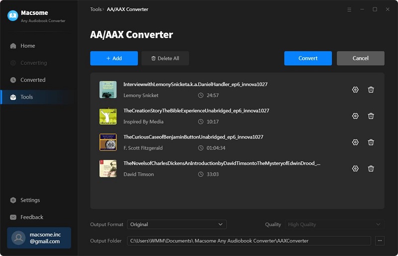 Add audio books