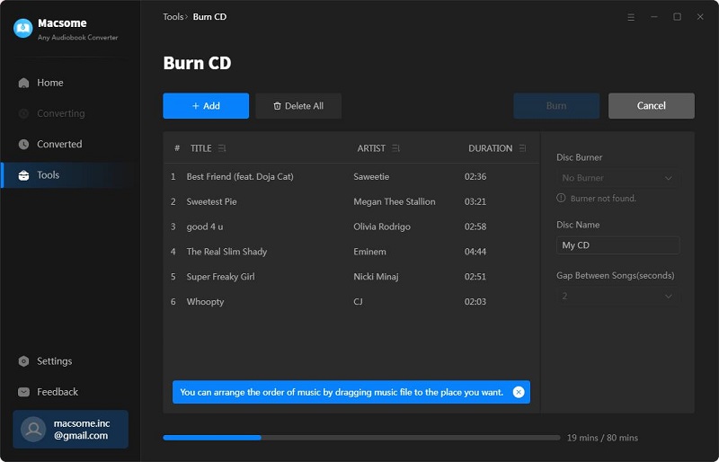 burn cd