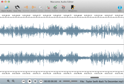 Select Audio segment