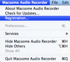 Register iTunes Recorder