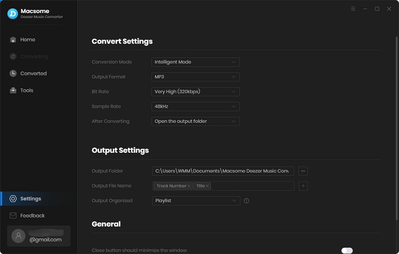 Set the output format