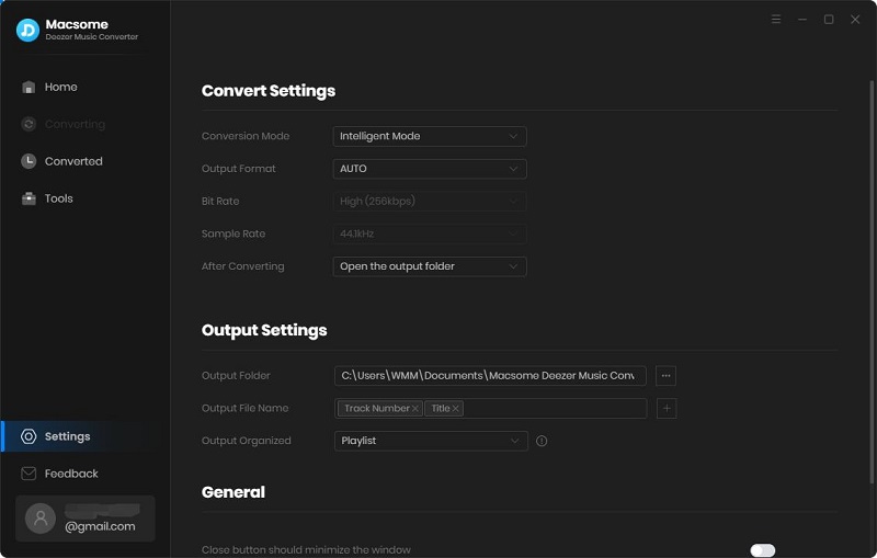 Set the output format