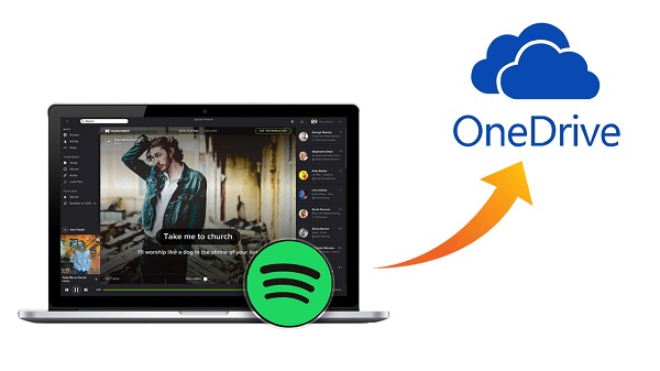 upload Spotify songs to OneDrive