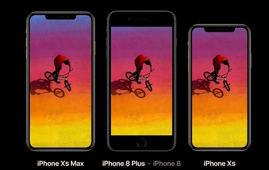 iPhone XS, iPhone XS Max, iPhone 8 Plus
