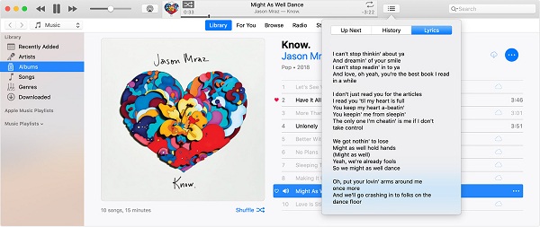 View lyrics On your Mac