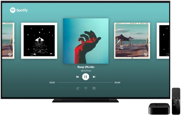 play spotify music on apple tv