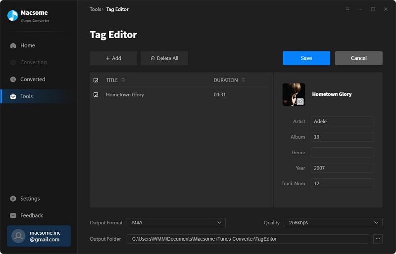 tag editor