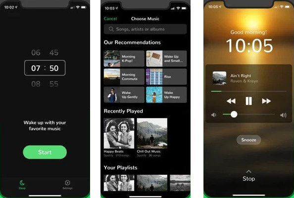 Spotify をiPhone のアラームとして設定