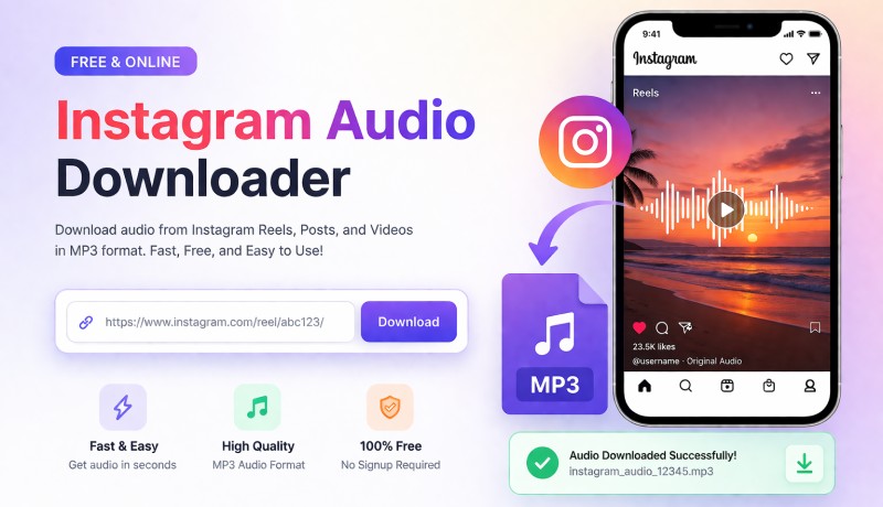 Best Free Instagram audio downloaders