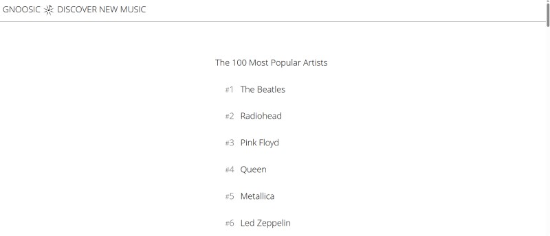 Gnoosic - DISCOVER NEW MUSIC