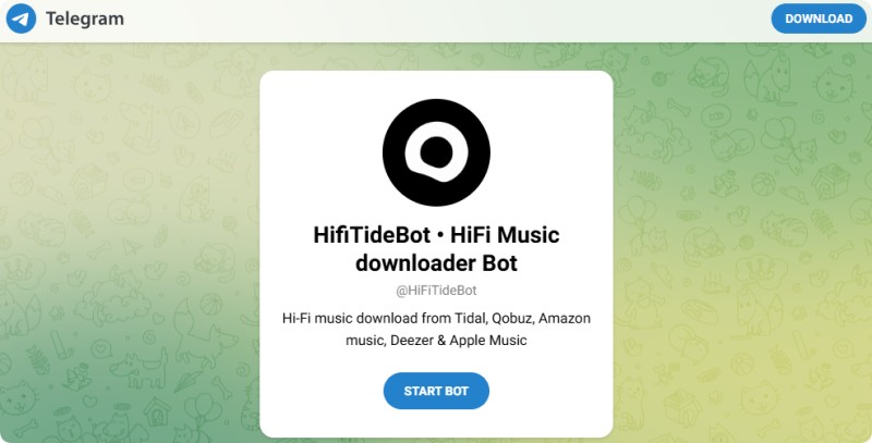 HiFiTideBot Telegram Bot