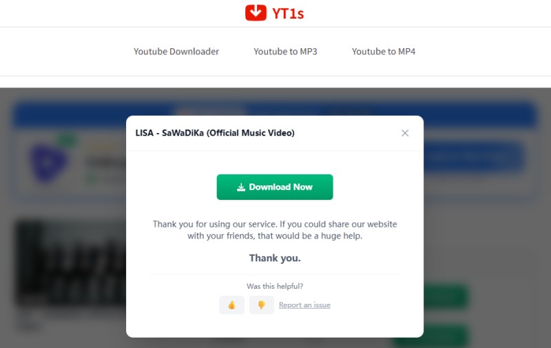 Download YouTube Videos with YT1s