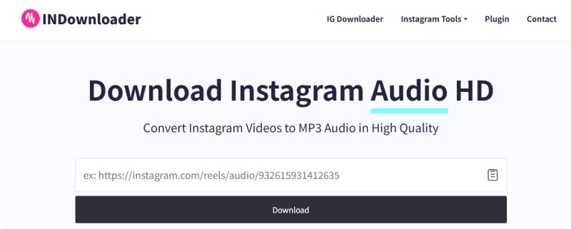 INDownloader instagram audio downloader