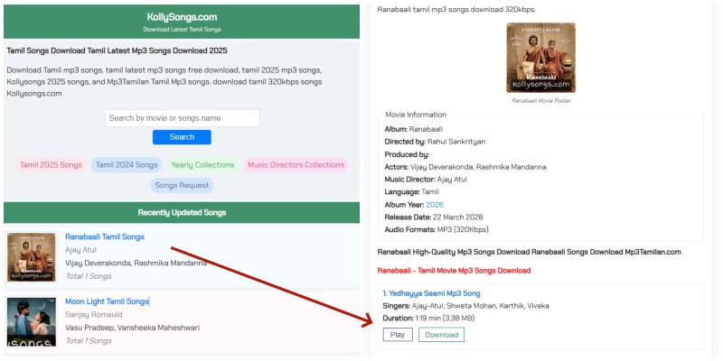 KollySongs Tamil Songs MP3