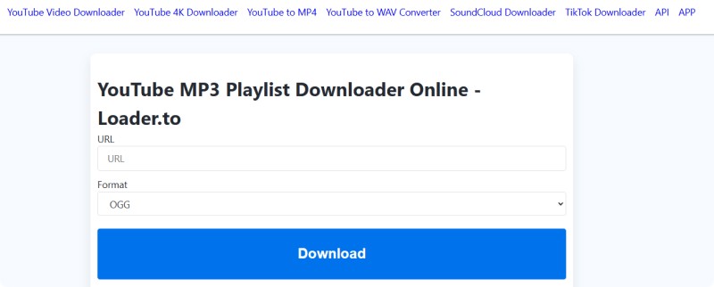 Loader.to YouTube to OGG Converter