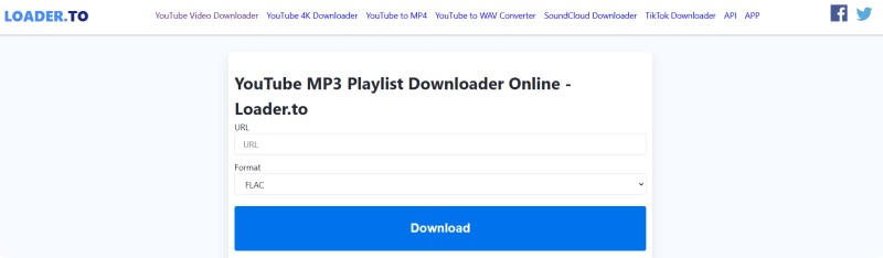 Download YouTube to Lossless FLAC with LOADER.TO