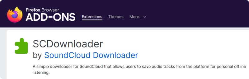 SCDownloader SoundCloud Downloader Extension