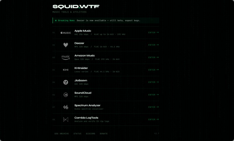 SQUID.WTF interface
