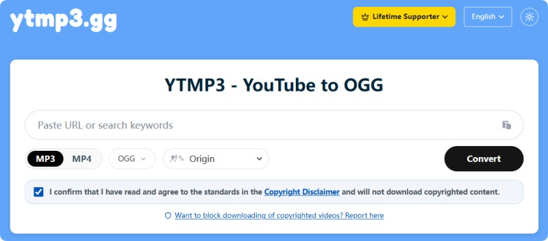 YTMP3 YouTube to OGG Converter