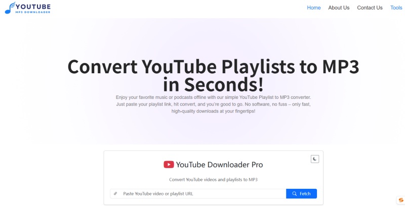 Ytubeplaylisttomp3.com YouTube to MP3 Converter