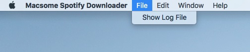 Find log file