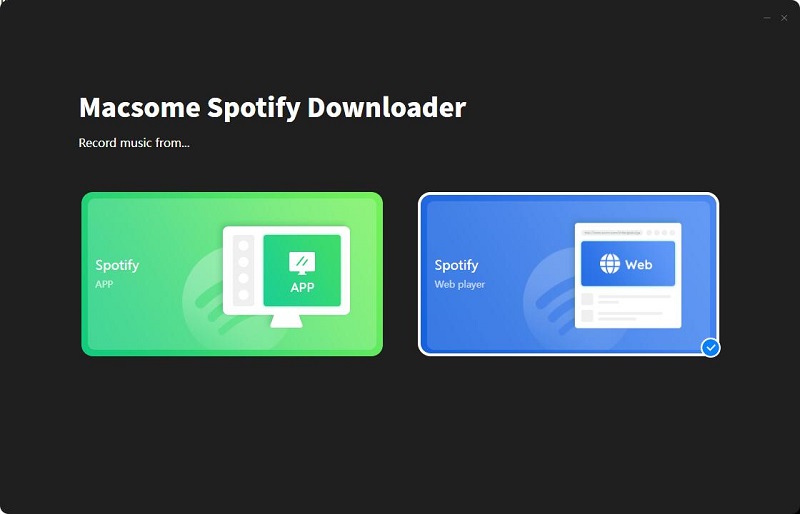 startup of Macsome Spotify Downloader