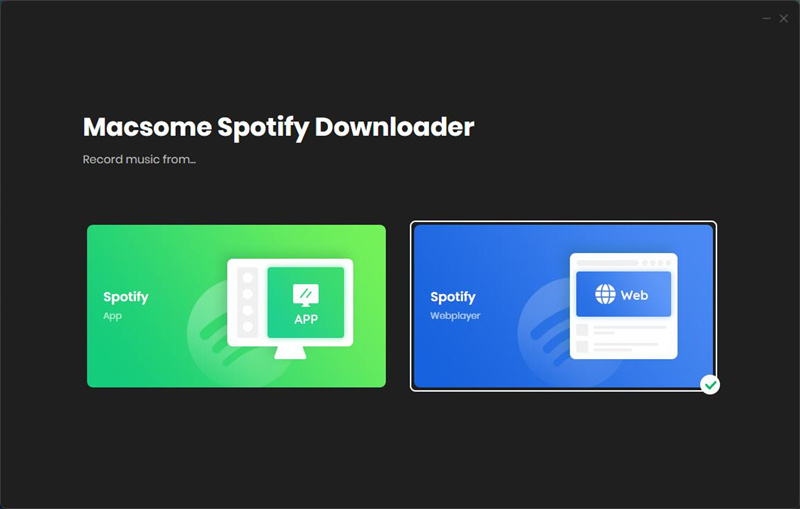 startup page of Spotify Downloader