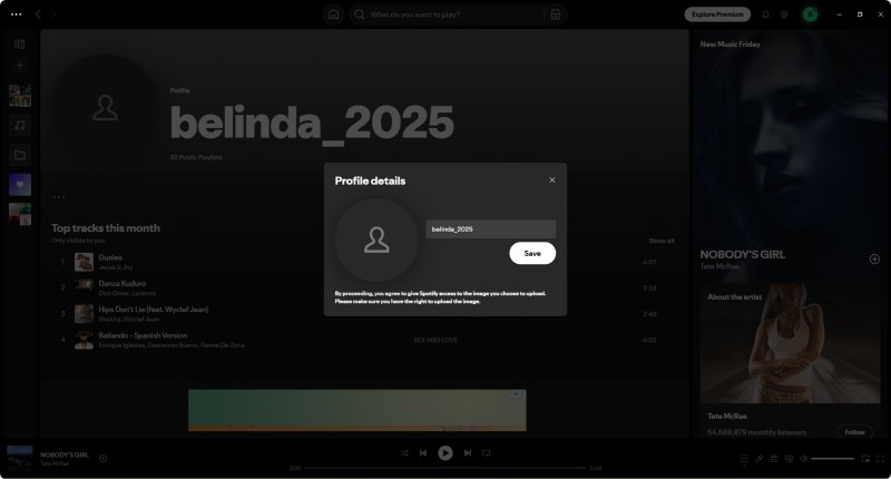 Change Your Spotify Display Name On Desktop