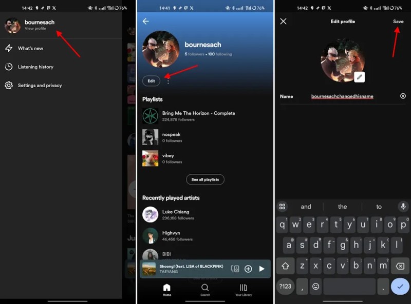 Change Your Spotify Display Name On Mobile 