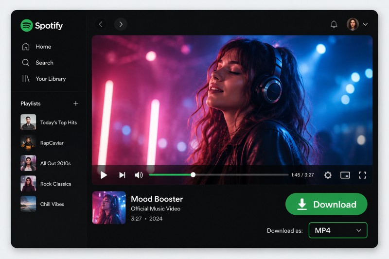 Download Spotify videos to MP4