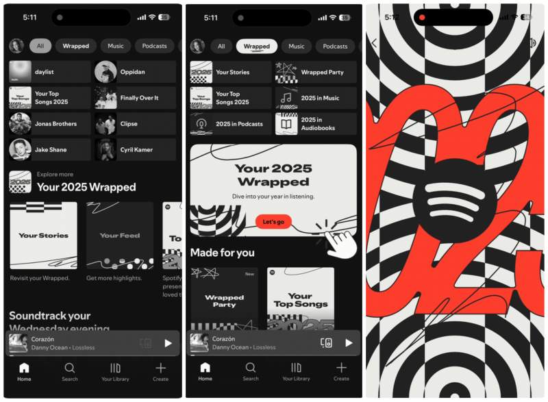 Spotify Wrapped 2025 on mobile app