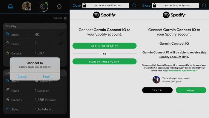 setup Spotify on Garmin Smartwatch