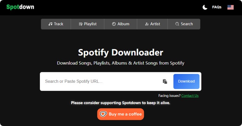 Spotdown Spotify Downloader convert Spotify music to MP3