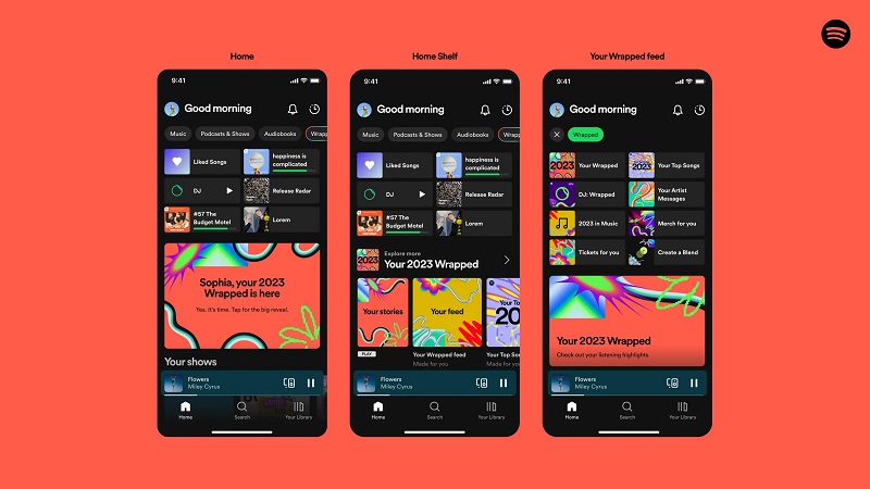 Spotify Wrapped 2023 on mobile app