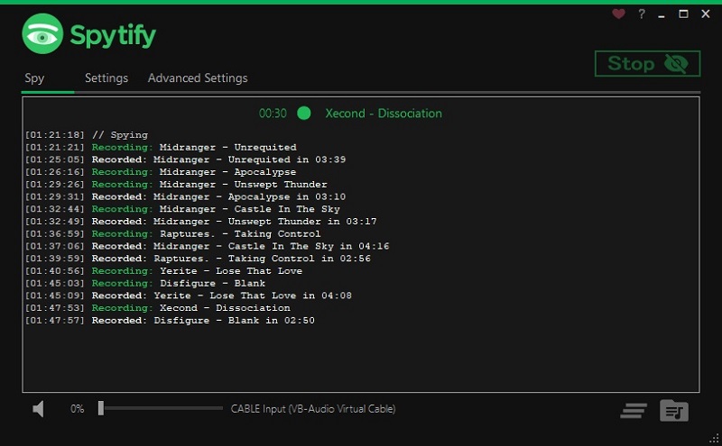 Spytify Spotify Recorder