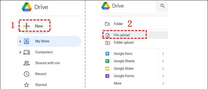 Upload Spotify music to Google Drive